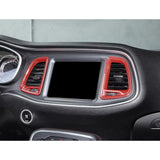 4X Center Console Air Conditioner Outlet Vent Cover Trim for Challenger 2015-up