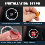 Alloy Engine Start Stop Push Button Cover For Dodge Charger Challenger 2010-2022