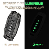 x xotic tech Mech Style Heavy Metal Key Fob Cover Compatible with Nissan Kicks Sentra Versa Rogue Pathfinder 2023 2024 2025, Zinc Alloy Key Case Protector Shell Keychain