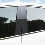For Honda Civic 2012-15 Carbon Fiber Look Pillar Posts Door Trim Piano Cover Kit