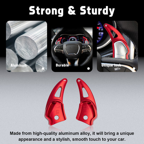 Paddle Shifter Extension Cover For Dodge Challenger Charger Durango SRT/Hellcat