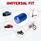 4pcs American Flag Tire Valve Stem Cover Caps Anodized Aluminum Alloy, Corrosion Resistant Leak-Proof Wheel Valve Cap Set, Universal for Cars Trucks Motorcycles SUVs