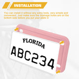 x xotic tech Motorcycle Silicone License Plate Frames, Motorbike License Plate Holder, Rust Proof, Rattle Proof, Weather Proof