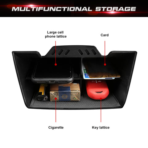 Inner ABS Center Console Storage Organizer Insert Box For Honda Civic 2016-2021