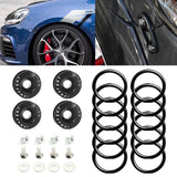 Bumper Fender Quick Release Fasteners+Rubber Bands O-Rings Replacement Clip Kits