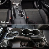 Carbon Fiber Inner Air Vent Handle Bowl Window Lift Combo Trim For Mustang 2015+