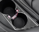 Real Carbon Fiber Dashboard Gear Shift Cup Holder Cover For Chevy Camaro 16-2022