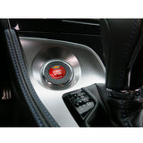 Red Engine Start Stop Button Combo Ring Cover Kit For Infinti Q50 QX60 2014-up