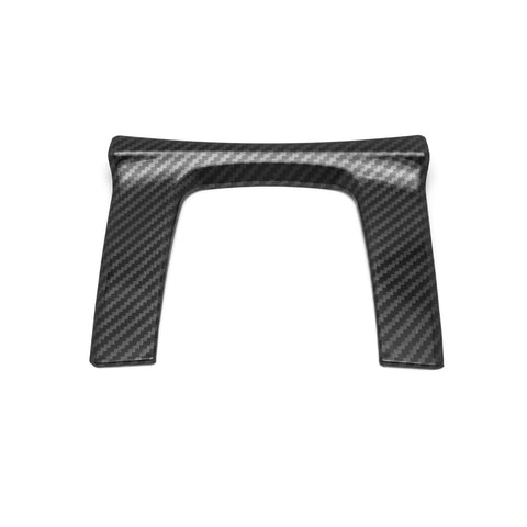 Carbon Fiber Style Gear Shift Console Side Upper Panel Cover For Civic 10th Gen