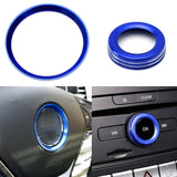 Steering Wheel Logo Volume Control Ring Trim For Mercedes-Benz B C E GLA Class