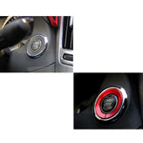 Red Engine Start Stop Button Combo Ring Cover Kit For Infinti Q50 QX60 2014-up