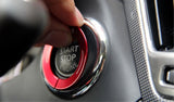 Red Engine Start Stop Button Combo Ring Cover Kit For Infinti Q50 QX60 2014-up