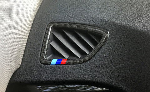 M Colored Carbon Fiber Window Switch Engine Start Molding Trim For BMW F30 F32