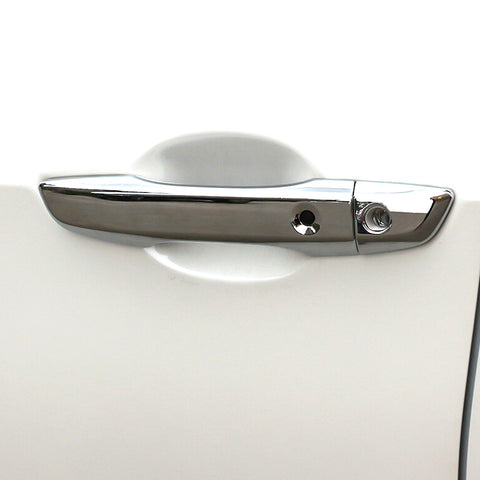 Chrome Car Door Handle w/ Bowl Frame Cover Trim For Honda Civic Sedan 2016-2021