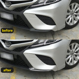 Carbon Fiber ABS Front Bumper Center + Corner Cover For Camry SE XSE 2018-2020