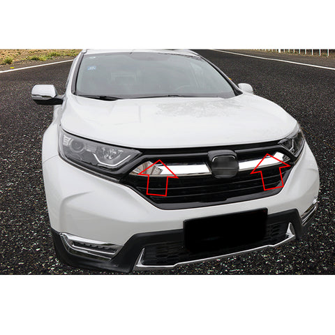 Carbon Fiber Look Headlight Eyelid Fog Light Frame Cover For Honda CRV 2017-2019