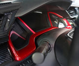 Inner Steering Wheel Gear Shift Button Panel Cover Trim For Honda Civic 16-21