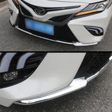 Chrome Front Bumper Corner + Front Grille Trim For Toyota Camry SE XSE 2018-2020