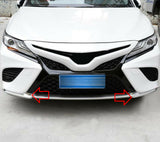 Chrome Front Bumper Corner + Front Grille Trim For Toyota Camry SE XSE 2018-2020