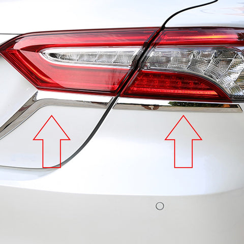 Chrome Rear Reflector Tail Light Eyelid Cover Trim For Camry L/LE/XLE 2018-2024
