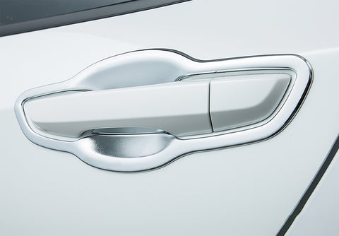 For Honda Civic 16-2021 Chrome Exterior Door Handle + Bowl Frame Decor Cover