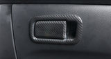 Carbon Fiber Look Inner Headlight Window Switch Cover Trim For Honda Civic 16-21