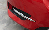 Chrome Silver Rear Bumper Lip Reflector Insert Decor Trim For Honda Civic 16-18