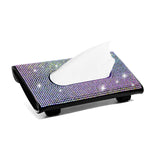 Bling Rhinestone Car Sun Visor Tissue Box Paper Towel Holder Clip Universal Fit