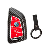 Fit BMW 2 3 5 6 7 Series Smart Key Fob Skin Case Fob w/Silicone Button Cover