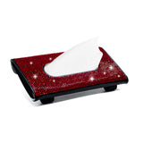 Bling Rhinestone Car Sun Visor Tissue Box Paper Towel Holder Clip Universal Fit