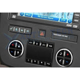 Rear Radio Volume Knob+AC Climate Button Sticker For Chevy Silverado GMC Sierra