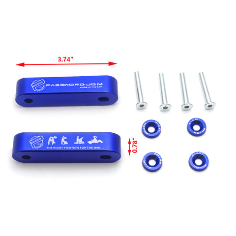 JDM Style Hood Vent Spacer Risers VTEC Solenoid Valve Cover Cap For Honda Acura