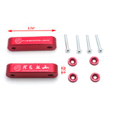 JDM Style Hood Vent Spacer Risers VTEC Solenoid Valve Cover Cap For Honda Acura