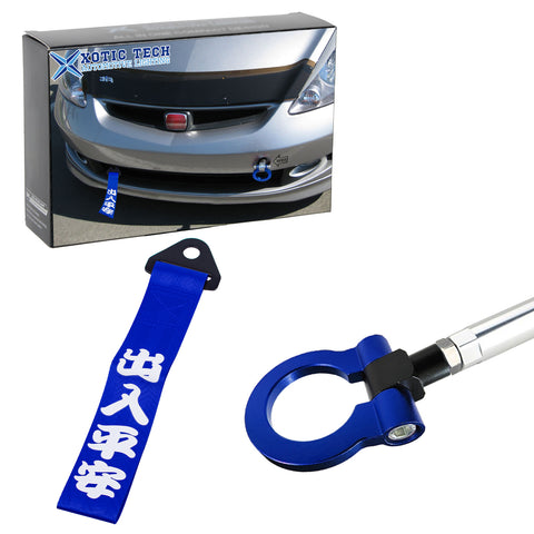 Set Sporty Style Front Bumper Tow Strap+Towing Hook For Honda Insight 2011-2014