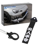 2X Racing Style Front Bumper Tow Strap+Tow Hook For Subaru WRX / WRX Sti 2012-up