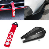 Splitters Canard Diffuser Winglet+Chinese Slogan Towing Strap Wind Universal Fit