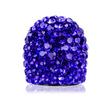 4x Handmade Crystal Rhinestone Universal Car Tire Valve Caps Chrome Accessories