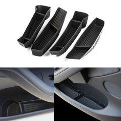 4PCS/Set Door Side Handle Slot Armrest Storage Box Organizer Holder Tray Front and Rear Accessories Compatible with Tesla Model 3 2016-2024