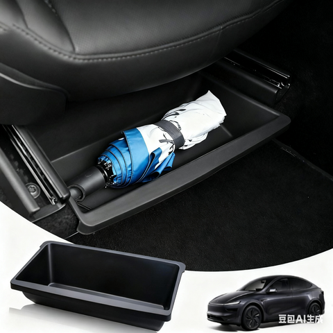 Front Seat Underseat Storage Box Organizer Accessories For Tesla Model Y Juniper