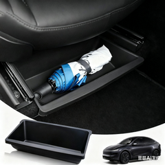 Front Seat Underseat Storage Box Organizer Accessories For Tesla Model Y Juniper