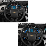 Blue Add-on Steering Wheel Paddle Shift Extension For Chevy Camaro 2012-2015