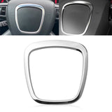 Steering Surrounding Ring Cover Trim, Aluminum Silver, Compatible with Audi A3 A4 A5 A6 A8 Q5 Q7