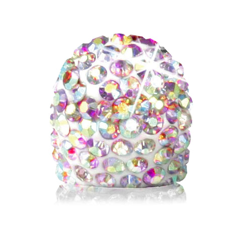 4x Handmade Crystal Rhinestone Universal Car Tire Valve Caps Chrome Accessories