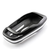 Glossy Black ABS Hard Key Fob Shell Cover Case w/Keychain, Compatible with Ford Fusion Mustang