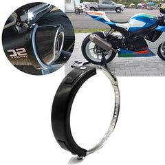 Motorcycle Oval Exhaust Protector Can Cover For Universal 100mm-160mm Motorbike