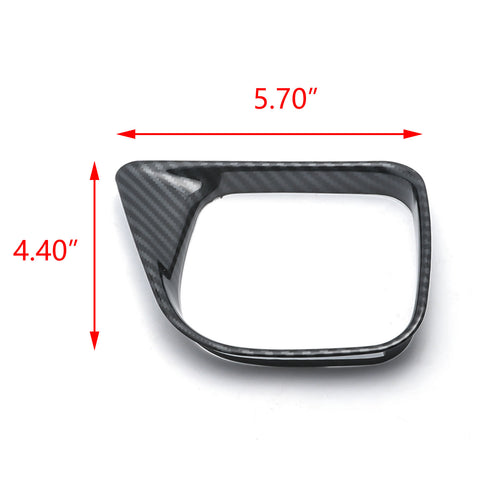 Car Water Cup Holder Frame Trim Cover Carbon Fiber Style Fit for Toyota RAV4 2016 2017 2018