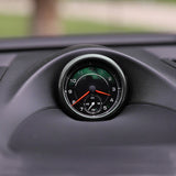 Black Aluminum Alloy Dashboard Center Clock Ring Trim For Porsche 911 Cayenee