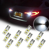 10X T10 White\ Blue LED Bulbs for Car Backup Reverse Parking Light 912 920 921 926 T15