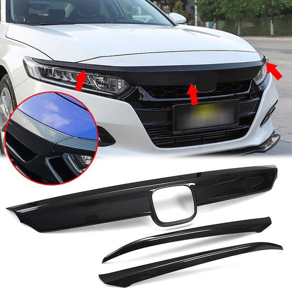 Front Grille Cover Moulding Trim fit for compatible with Honda Accord