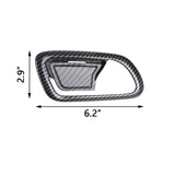 Carbon Fiber Style Door Handle Bowl Moulding Decor Trim For Jeep Grand Cherokee